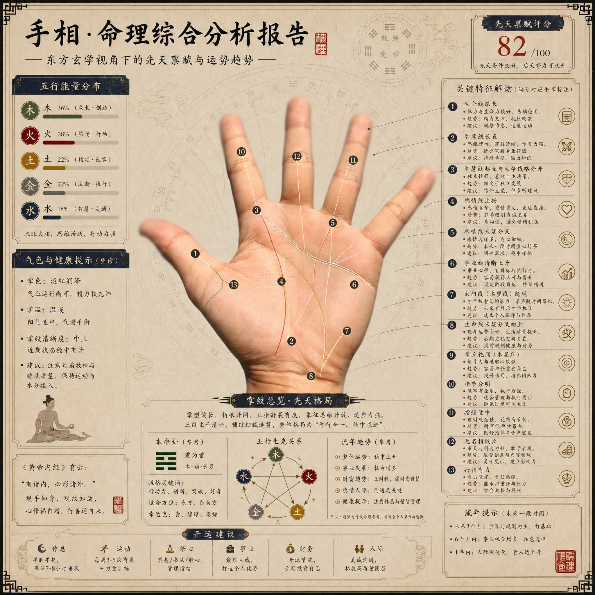 东方玄学分析报告图预览一